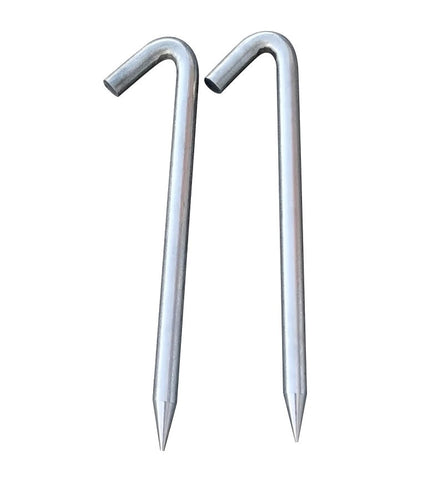 ASTM 1" x 18" Steel Hook Stakes for Inflatables, 10 Pack