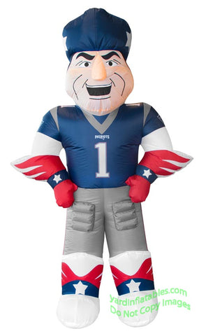 7' NFL Inflatable New England Patriots Pat Patriot Mascot