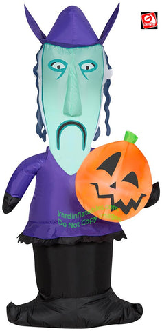4' Gemmy Airblown Inflatable Nightmare Before Christmas Shock w/ Mask and Jack o' Lantern