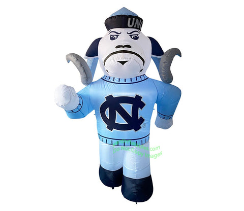 7' NCAA Inflatable North Carolina Tarheels Rameses Mascot