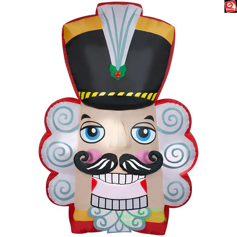 8' Gemmy Airblown Christmas Nutcracker Head
