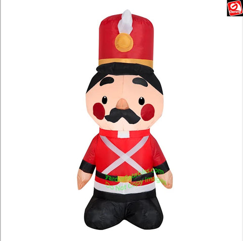 4' Gemmy Airblown Inflatable Nutcracker Toy Soldier