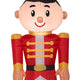 4' Gemmy Airblown Inflatable Toy Soldier In Red Uniform