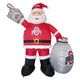 7' Air Blown Inflatable NCAA Ohio State University Buckeyes Santa Claus