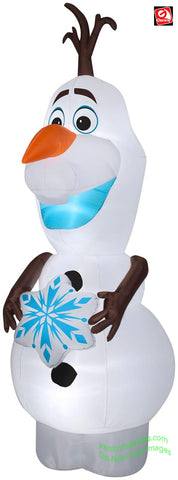 11' Gemmy Airblown Inflatable Christmas Disney's Frozen Olaf w/ Snowflake