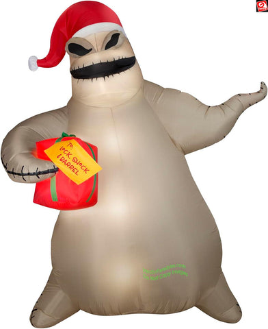 10.5' Gemmy Airblown Inflatable Oogie Boogie w/ Christmas Present