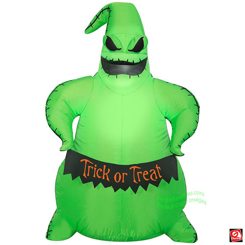 3.5' Gemmy Airblown Halloween Oogie Boogie w/ Trick or Treat Sign