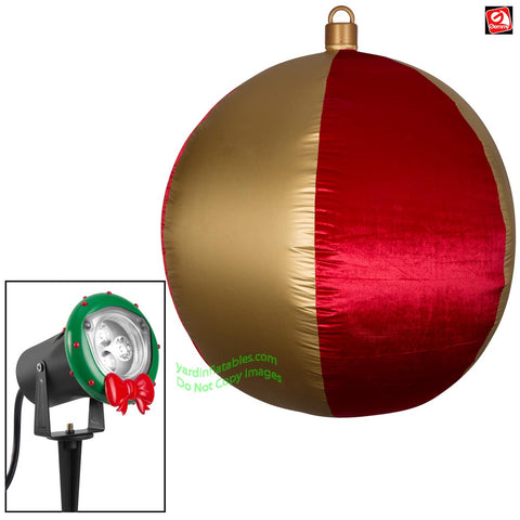 4 1/2' Mixed Media METALLIC Hanging Velvet Red & Gold Ornament
