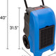 B-Air VG-1500 150 Pint 235 CFM Industrial Dehumidifier: blue