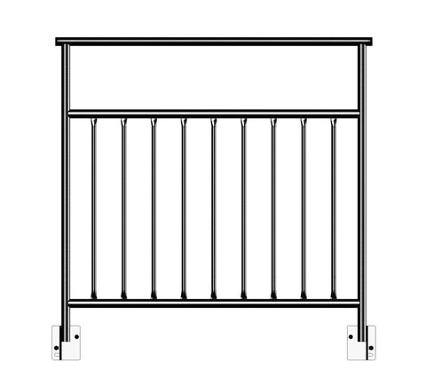 4' Guard Rail for Staging
