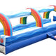25' Blue Marble Inflatable Splash and Ride Waterslide with Blower