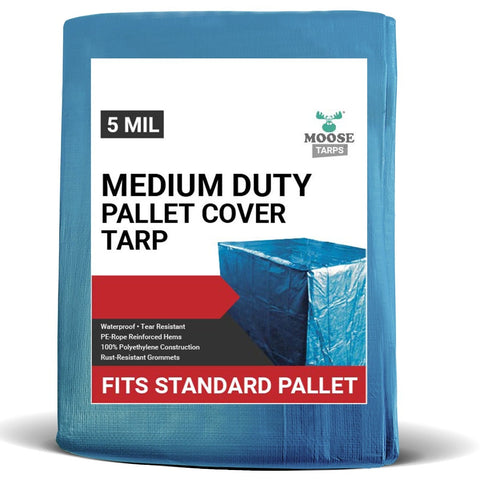 4' x 4' x 5' Blue Pallet Cover Tarp