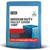 Image of 4' x 4' x 5' Blue Pallet Cover Tarp