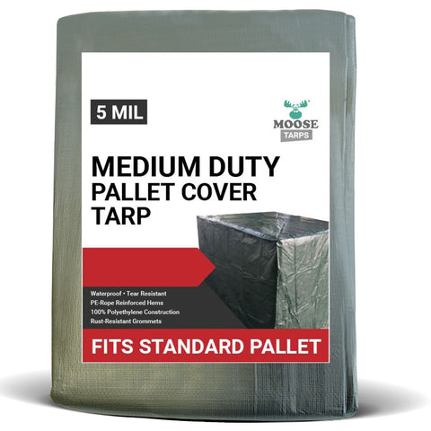 4' x 4' x 5' Green Pallet Cover Tarp