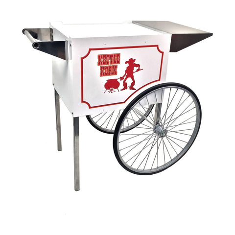 Paragon popcorn carts Medium White Kettle Korn Popcorn Cart for 6 Ounce Poppers by Paragon 768528070454 3070450 Medium White Kettle Korn Popcorn Cart for 6 Ounce Poppers by Paragon SKU# 3070450