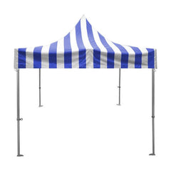 Party Tents Canopy Tents & Pergolas 10' x 10' Blue and White 50mm Speedy Pop-up Party Tent by Party Tents 754972368049 6884