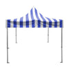 Image of Party Tents Canopy Tents & Pergolas 10' x 10' Blue and White 50mm Speedy Pop-up Party Tent by Party Tents 754972368049 6884