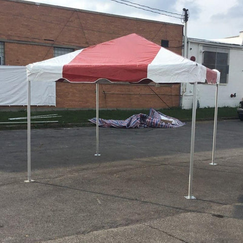 Party Tents Canopy Tents & Pergolas 10' x 10' Red West Coast Frame Party Tent by Party Tents 754972307604 3689 10' x 10' Red West Coast Frame Party Tent by Party Tents SKU# 3689