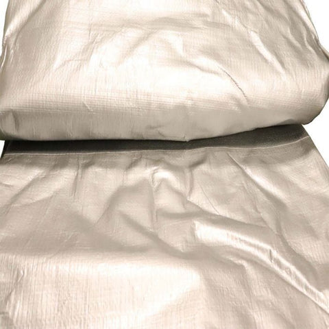 Party Tents Direct Bounce Blowers & Accessories 28' x 48' Silver Heavy Duty Waterproof Hay Tarp Cover by Party Tents 754972327879 192-Party Tents