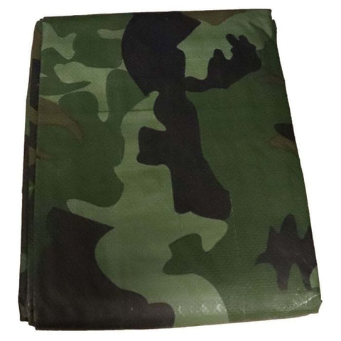 Party Tents Direct Bounce Blowers & Accessories 6' x 8' Multi-Purpose Water Resistant Camo Poly Tarp Cover by Party Tents 754972361071 1474 6' x 8' Multi-Purpose Water Resistant Camo Poly Tarp Cover Party Tents