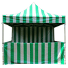 Image of Party Tents Direct Canopies & Gazebos 10' x 10' 50mm Speedy Pop-up Party Tent with Sidewalls, Green and White by Party Tents 754972372251 7170 10' x 10' 50mm Speedy Pop-up Party Sidewalls Green White Party Tents