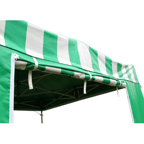 Party Tents Direct Canopies & Gazebos 10' x 10' 50mm Speedy Pop-up Party Tent with Sidewalls, Green and White by Party Tents 754972372251 7170 10' x 10' 50mm Speedy Pop-up Party Sidewalls Green White Party Tents