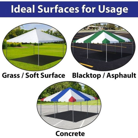 Party Tents Direct Canopies & Gazebos 10' x 10' Blue PVC Weekender West Coast Frame Party Tent by Party Tents 754972302661 1410-Party Tents 10' x 10' Blue PVC Weekender West Coast Frame Party Tent Party Tents