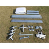 Image of Party Tents Direct Canopies & Gazebos 10' x 10' White PVC Weekender West Coast Frame Party Tent by Party Tents 754972297325 1416-Party Tents 10' x 10' White PVC Weekender West Coast Frame Party Tent Party Tents