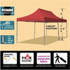Image of Party Tents Direct Canopies & Gazebos 10' x 20' Red 40mm Speedy Pop-up Party Tent by Party Tents 754972308427 4616 10' x 20' Red 40mm Speedy Pop-up Party Tent by Party Tents SKU# 4616