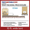 Image of Party Tents Direct Canopies & Gazebos 10' x 40' Sectional Single Tube West Coast Frame Canopy Tent by Party Tents 754972373876 2028 10'x40' Sectional Single Tube West Coast Frame Canopy Tent Party Tents