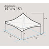 Image of Party Tents Direct Canopies & Gazebos 15' x 15' Red, White and Blue High Peak Frame Party Tent by Party Tents 754972379502 5589 15' x 15' Red, White and Blue High Peak Frame Party Tent Party Tents