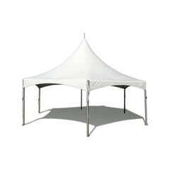 Party Tents Direct Canopies & Gazebos 20' White Hexagon High Peak Frame Party Tent by Party Tents
