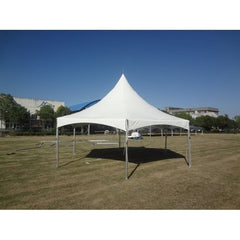 20' White Hexagon High Peak Frame Party Tent by Party Tents