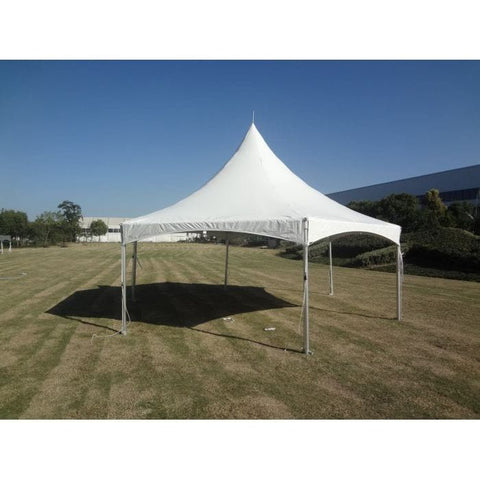 Party Tents Direct Canopies & Gazebos 20' White Hexagon High Peak Frame Party Tent by Party Tents
