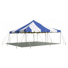 Party Tents Direct Canopies & Gazebos 20' x 20' Blue & White Weekender Standard Canopy Pole Tent by Party Tents 754972357036 646-Party Tents 20' x 20' Blue & White Weekender Standard Canopy Pole Tent Party Tents