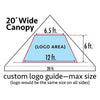 Image of Party Tents Direct Canopies & Gazebos 20 x 20 Custom High Peak Frame Party Tent by Party Tents 754972376778 5186