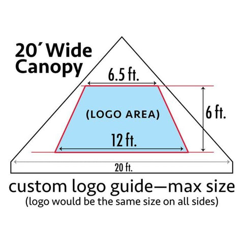 Party Tents Direct Canopies & Gazebos 20' x 20' Custom West Coast Frame Party Tent by Party Tents 754972376716 5180-Party Tents