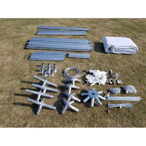 Party Tents Direct Canopies & Gazebos 20' x 20' Green PVC Weekender West Coast Frame Party Tent by Party Tents 754972319072 1673-Party Tents 20' x 20' Green PVC Weekender West Coast Frame Party Tent Party Tents