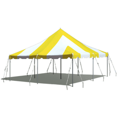 Party Tents Direct Canopies & Gazebos 20 x 20 Yellow and White Premium Canopy Pole Party Tent by Party Tents 754972307369 3688