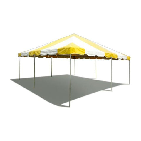 Party Tents Direct Canopies & Gazebos 20' x 20' Yellow PVC Weekender West Coast Frame Party Tent by Party Tents 754972319751 1675-Party Tents 20' x 20' Yellow PVC Weekender West Coast Frame Party Tent Party Tents