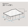 Image of Party Tents Direct Canopies & Gazebos 20' x 30' Blue and White Premium Canopy Pole Party Tent by Party Tents 754972307376 3692