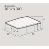 Image of Party Tents Direct Canopies & Gazebos 20' x 30' Green and White West Coast Frame Party Tent by Party Tents 754972307833 4179