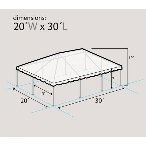Party Tents Direct Canopies & Gazebos 20' x 30' Red PVC Weekender West Coast Frame Party Tent by Party Tents 754972306331 1678 20' x 30' Red PVC Weekender West Coast Frame Party Tent Party Tents
