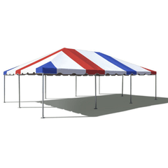 Party Tents Direct Canopies & Gazebos 20' x 30' Red, White and Blue West Coast Frame Party Tent by Party Tents 754972368025 6502 20' x 30' Red, White and Blue West Coast Frame Party Tent Party Tents