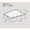 Image of Party Tents Direct Canopies & Gazebos 20' x 30' White Premium Canopy Pole Party Tent by Party Tents 754972307406 3699 20' x 30' White Premium Canopy Pole Party Tent by Party Tents SKU 3699