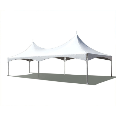 Party Tents Direct Canopies & Gazebos 20' x 30' White Twin Tube High Peak Frame Party Tent by Party Tents 754972316569 4117