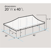 Image of Party Tents Direct Canopies & Gazebos 20' x 40' Red and White Premium Canopy Pole Party Tent by Party Tents 754972307444 3706