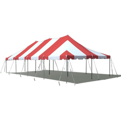 Party Tents Direct Canopies & Gazebos 20' x 40' Red and White Premium Canopy Pole Party Tent by Party Tents 754972307444 3706