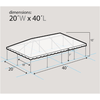 Image of Party Tents Direct Canopies & Gazebos 20' x 40' Red and White West Coast Frame Party Tent by Party Tents 754972307918 4194