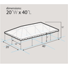 Image of Party Tents Direct Canopies & Gazebos 20' x 40' White West Coast Frame Party Tent by Party Tents 754972307901 4190 20' x 40' White West Coast Frame Party Tent by Party Tents SKU# 4190